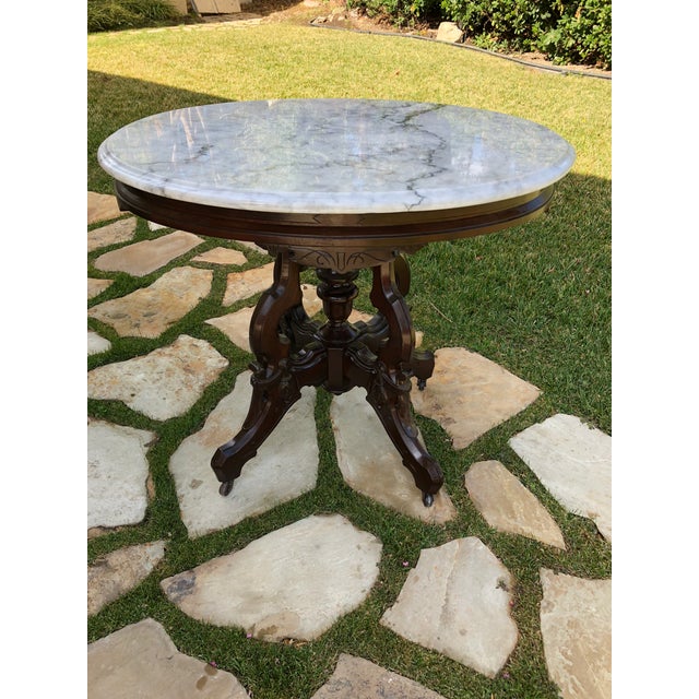 Wood Early 20th Century English Style Side Table For Sale - Image 7 of 7