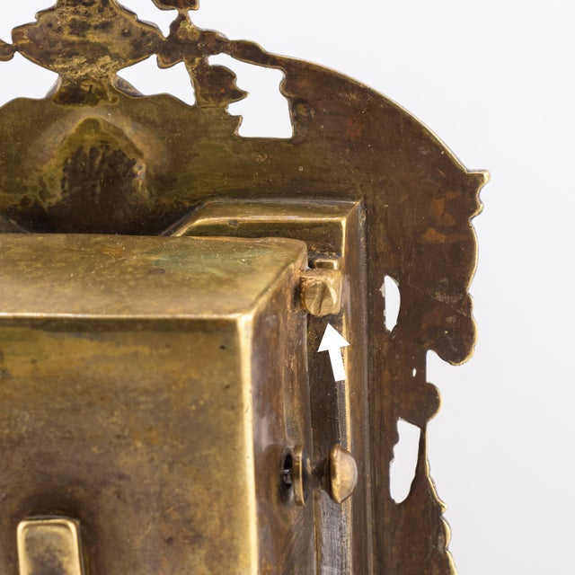 Late 19th Century 19th Century English Baroque Revival Brass Perpetual Desk Calendar For Sale - Image 5 of 17