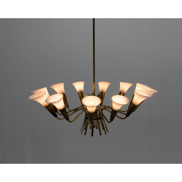 1950s Expo 58 Brussels Chandelier attributed to Kamenicky Senov, 1958 For Sale - Image 5 of 16
