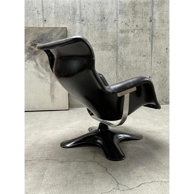 1960s Karuselli Swivel Chair by Yrjö Kukkapuro for Haimi, Finland, 1960s For Sale - Image 5 of 14