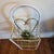 Vintage White & Gold Metal Three-Tier Heart Scroll Plant Stand For Sale - Image 4 of 8