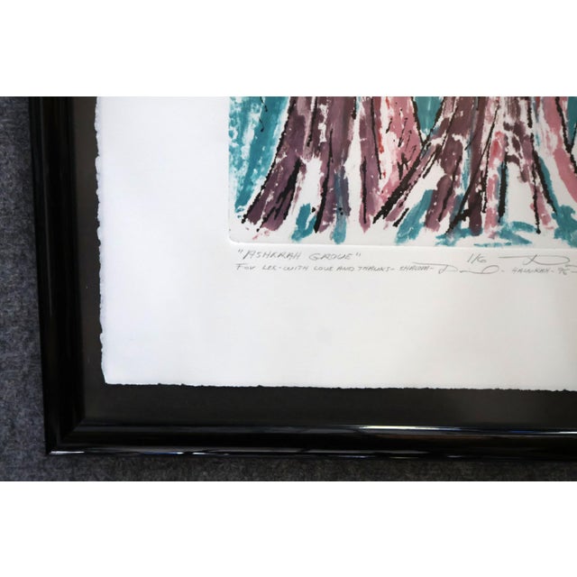 David Hostetler Signed & Numbered "Asherah Grove" Lithograph, 1995, Edition 1/6 For Sale - Image 9 of 10