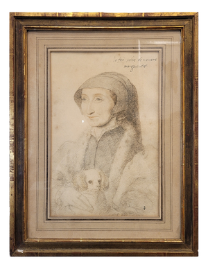 Jean Clouet, La Feü Reine de Navarre Marguerite, 20th Century, LIthograph