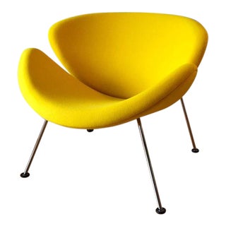 Classic Modern Pierre Paulin Orange Slice Chair by Artifort For Sale