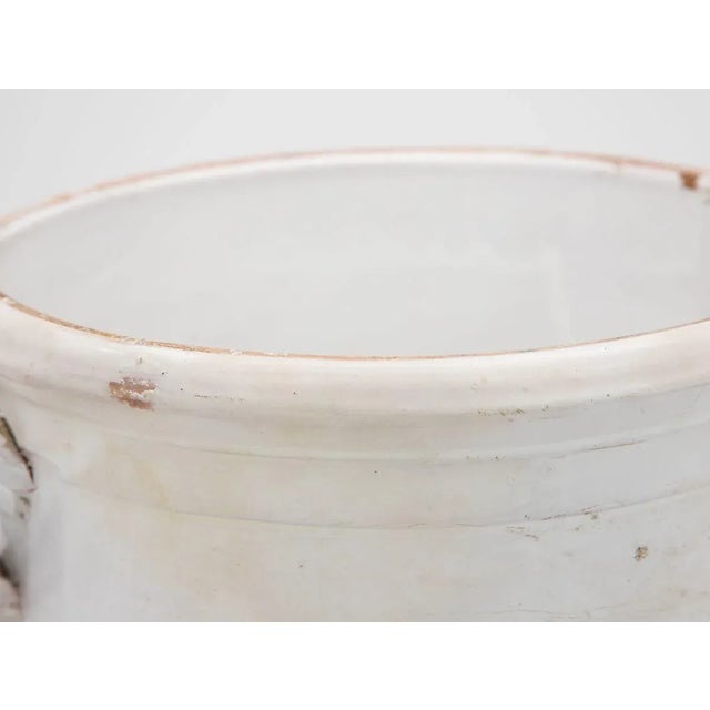 Antique Stoneware Urn With Handles For Sale - Image 9 of 11