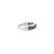 Not Yet Made - Made To Order Deep Blue Sapphire Half Eternity Band in Sterling Silver Size 7.5 For Sale - Image 5 of 9