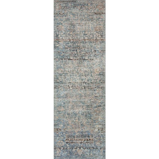Baby Blue Amber Lewis x Loloi Billie Denim / Blush 2'-3" x 3'-9" Accent Rug For Sale - Image 8 of 8