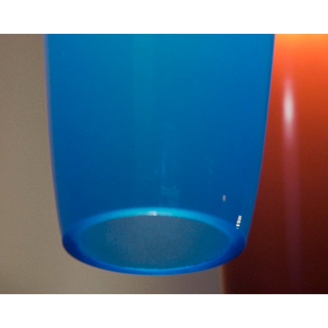 Mid-Century Modern Italian Blue Pendants in Murano Glass by Alessandro Pianon for Vistosi, 1960s For Sale - Image 3 of 18
