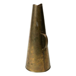 Antique Brass Megaphone in the style of Maritime Railway, 1900s For Sale