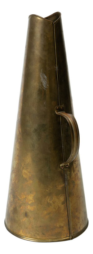 Antique Brass Megaphone in the style of Maritime Railway, 1900s