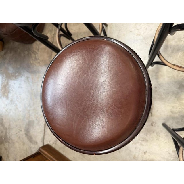 Wood Bar Stools, 1960s, Set of 4 For Sale - Image 7 of 10