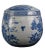 Blue & White Round Jar With Lid For Sale In Greensboro - Image 6 of 9