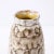 Mid-Century Modernist White and Earth Toned Ceramic Vase With Spotted Banding For Sale - Image 12 of 13