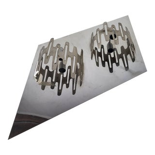 Vintage Large Sculptural Wall Sconce by Gaetano Sciolari For Sale
