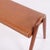 Gold Teak Stool with Leather Seat by Vilhelm Lauritzen for Fritz Hansen, 1945 For Sale - Image 8 of 12