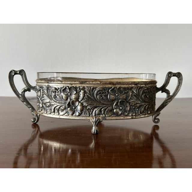 Small Art Nouveau Jardinière with Original Glass, 1890s For Sale - Image 13 of 14