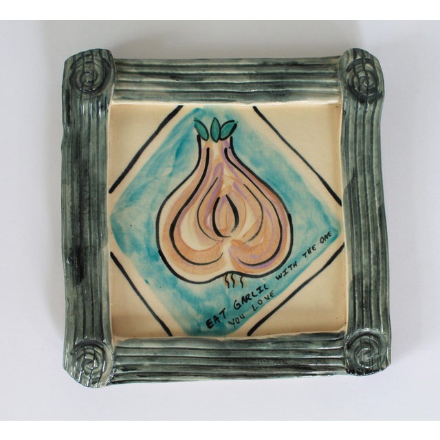 2000 - 2009 Vintage Rhonda Cearlock Studio Art Ceramic Wall Art Hangings S/3 For Sale - Image 5 of 11