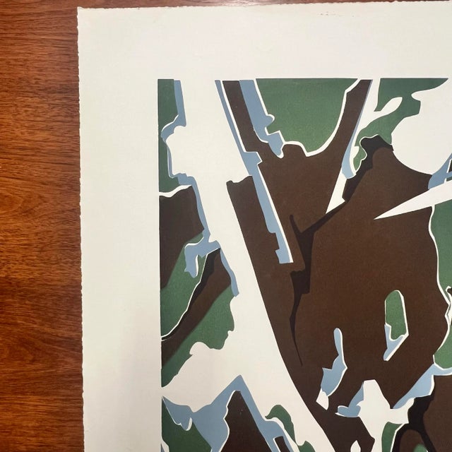 Carol Morgan Artists Proof 5/5 Original Print Blue Black Green For Sale - Image 4 of 12