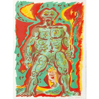 1972 Masson Signed Original Lithograph Peigne De Crapaudette For Sale