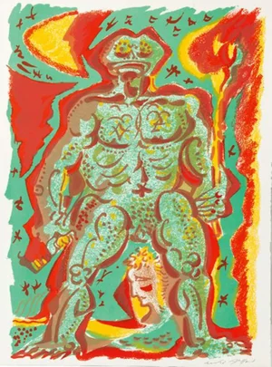 1972 Masson Signed Original Lithograph Peigne De Crapaudette