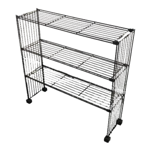 Mid-Century 3-Tier Iron Wire Art Display Shelf Bookshelf