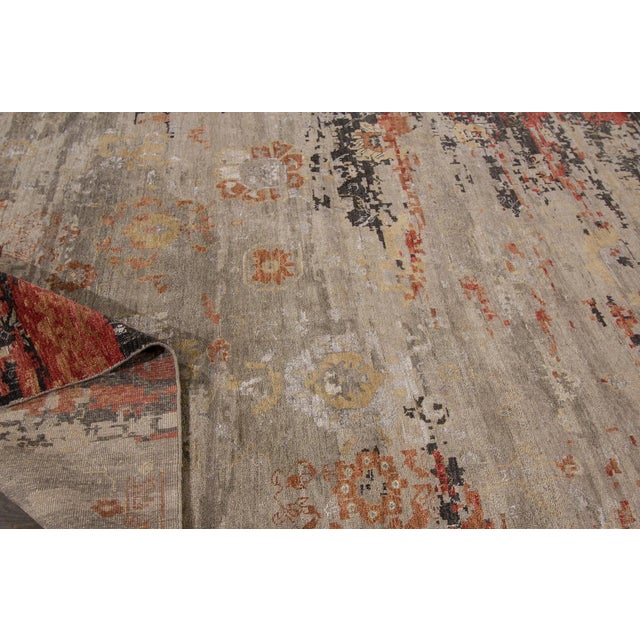 Contemporary 21st Century Contemporary Indian Rug For Sale - Image 3 of 8