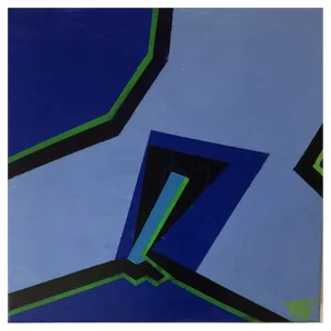 French Abstract Painting, 1980s, Oil on Canvas