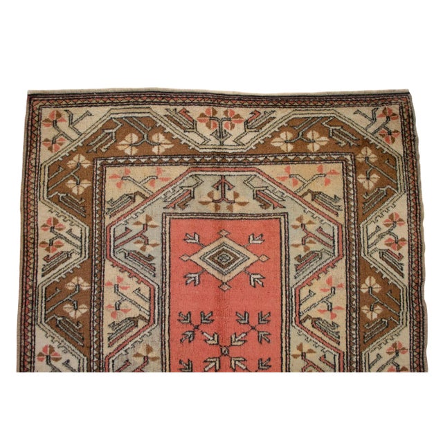 Hand Knotted Rug Naturally Dyed Fine Milas Rug - 4'1" X 6'8" For Sale - Image 9 of 16