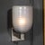 2020s Modernist Hand-Blown Smoked Cerulean Hive Murano Glass & Nickel Fitted Sconces For Sale - Image 5 of 12