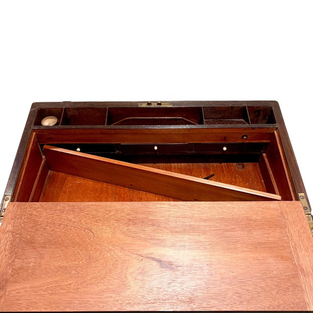 Large Victorian Mahogany Writing Slope For Sale - Image 17 of 18