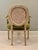 Baker Furniture Company Set of Four Baker Louis XVI Painted Salon Chairs in Scalamandré Upcountry Velvet For Sale - Image 4 of 12