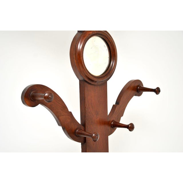 Wood Antique Victorian Tree Hall Stand, 1870s For Sale - Image 7 of 13