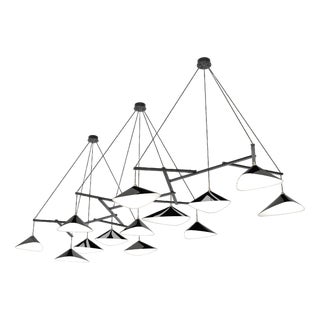 Emily Group of Thirteen in High Gloss Paint Pendant Light from Moss Objects For Sale