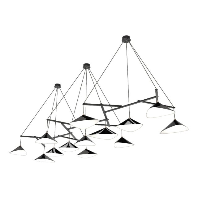 Emily Group of Thirteen in High Gloss Paint Pendant Light from Moss Objects For Sale