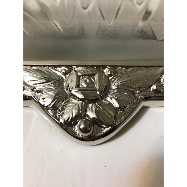 Schneider French Art Deco Floral Wall Sconces - a Pair For Sale - Image 9 of 13