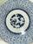 Japanese Antique 16" Blue and White Plate With Detailed and Intricate Hand Painting Pine and Plum Design For Sale - Image 3 of 18