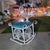 White Vintage Wrought Iron Peacock Rocking Chair For Sale - Image 8 of 17