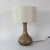 Vintage Portuguese Grey Opaline Glass Table Lamp, 1960s For Sale - Image 4 of 13