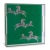 American Scalamandre Maison by Port 68 Zebra Green Lucite Tray For Sale - Image 3 of 3