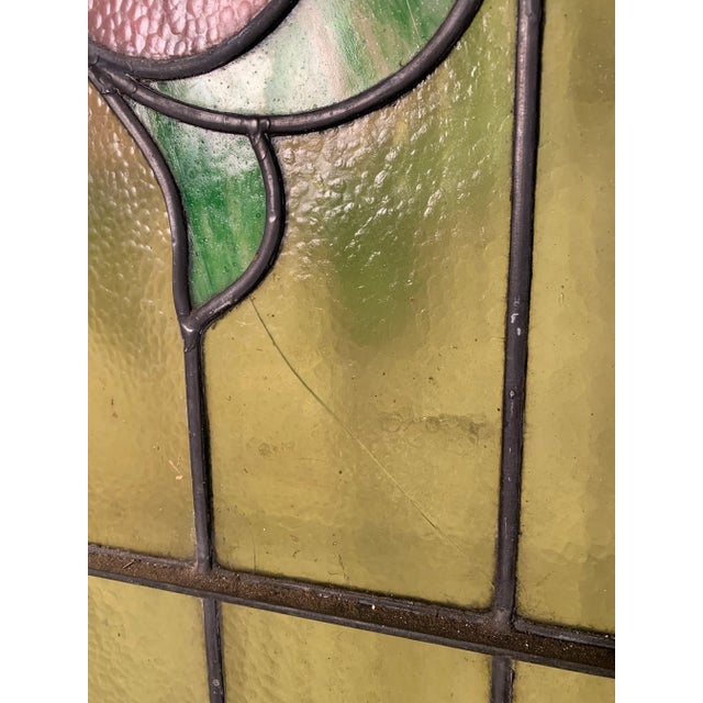 Mid 20th Century Mid 20th Century Stained Glass Window For Sale - Image 5 of 7