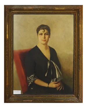 Eugenio Farello, Portrait, 1934, Oil on Canvas, Framed