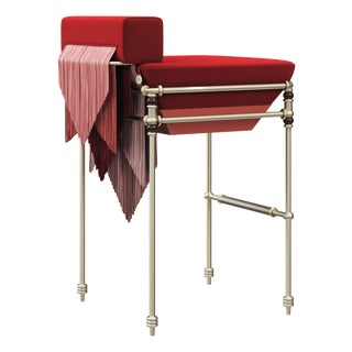 Seraphine Bar Chair with Fringes from Ottiu For Sale
