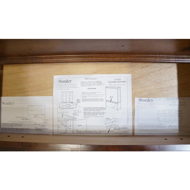 Stanley Furniture Italian Traditional Style 69" Buffet W. Lighted Display China Cabinet 209-11-111 / 209-11-211 For Sale - Image 17 of 17
