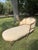 Antique Carved Louis XV Style Chaise Lounge Upholstered in Ivory For Sale - Image 12 of 18