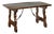 Italian 1820s Walnut Low Fratino Table with Lyre-Shaped Base and Iron Stretchers For Sale