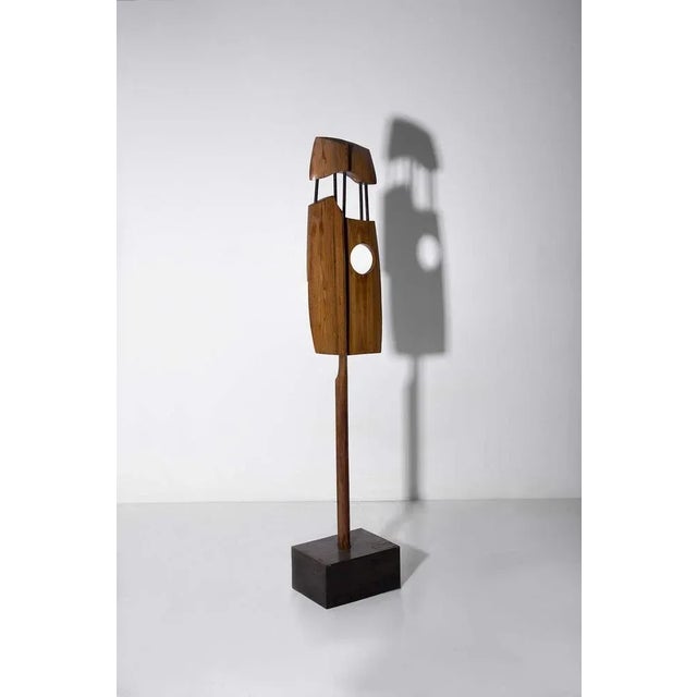 Elvio Becheroni, Totem, Walnut Sculpture For Sale - Image 9 of 11