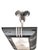 Exceptional French Modernist highly polished metal ceiling fixture, designed in the streamlined Art Deco / Machine Age...