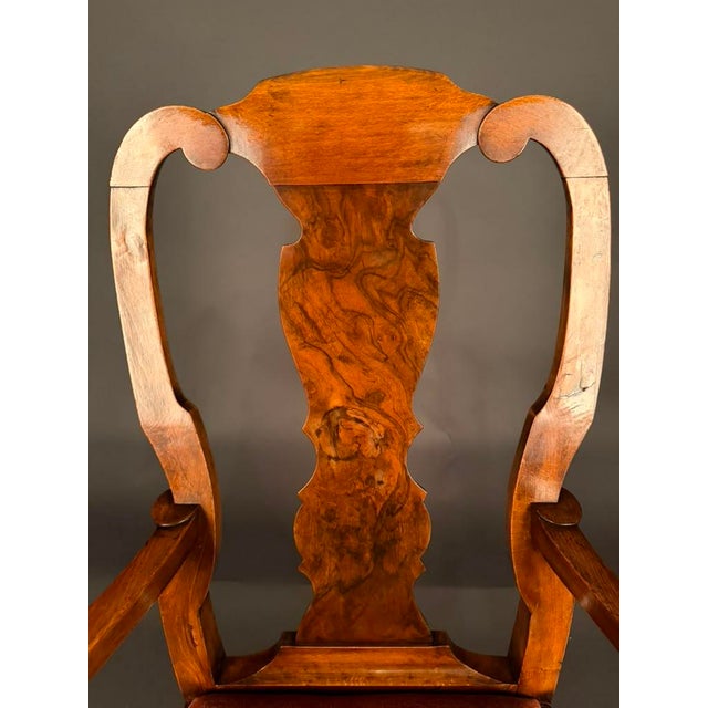 Pair of Late 19th Century English Queen Anne Style Armchairs, C. 1890 For Sale - Image 10 of 12