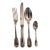 Late 20th Century Christofle "Chinon" Sterling Silver 4-Piece Place Settings, 8 Sets 32 Pieces For Sale