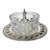 Antique Silverplate & Glass Butter Dish For Sale
